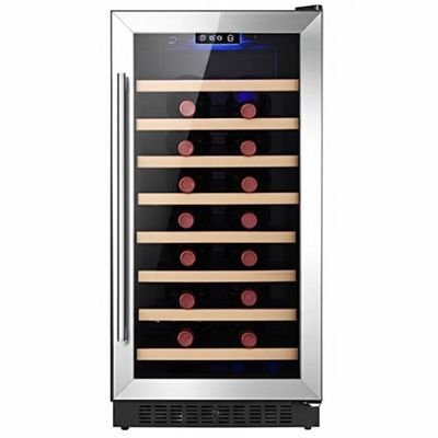 良い値段 Metal Shelving Wine Cooler Cabinet with Locking Door and Touch Control オンライン