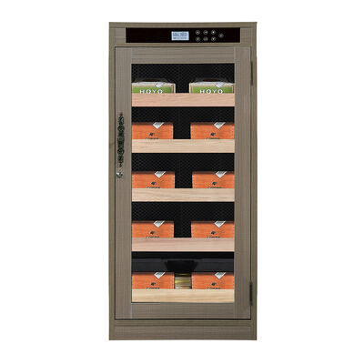 良い値段 ダークウッド仕上げ 電気葉巻 ハミドール キャビネット 安全なロッカーとスペインのセーダー内装 オンライン