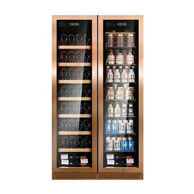 良い値段 豪華 ステンレス スチール ワイン クーラー キャビネット 家庭 バー & 商業用 オンライン